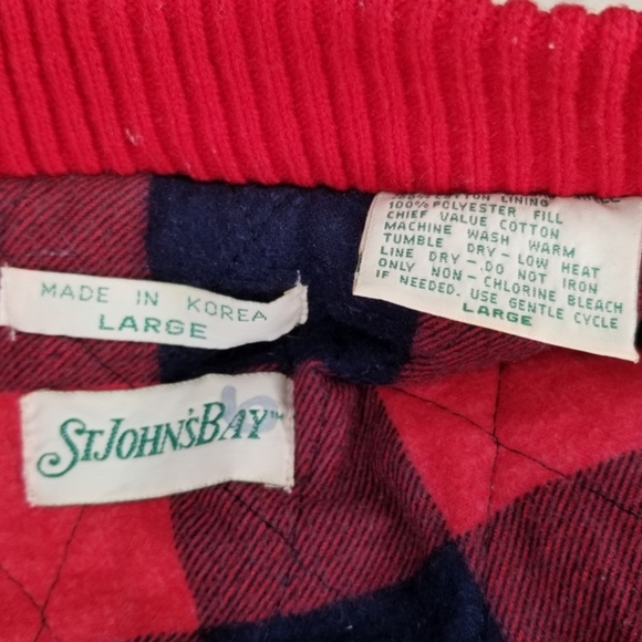 Vintage 90s red corduroy hunting vest medium weight large - Picture 4 of 4